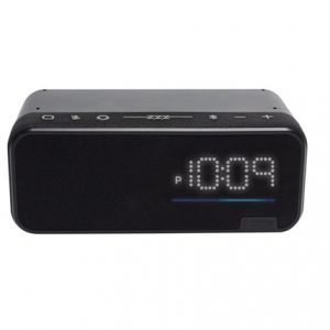Haut-parleur sans fil Bluetooth IAV14BC d'iHome avec Alexa d'Amazon - Noir