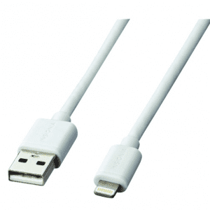 Câble plat USB 2.0 à Lightning de 1,2 m (4 pi) d'Insignia certifié MFi d'Apple