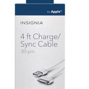 Câble USB/30-Pin de 1,22 m (4 pi) d'Insignia (NS-A3SCW-C) - Blanc