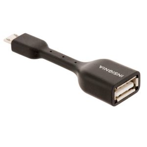 Insignia .06m On the Go Micro USB Adapter Cable (NS-MOTGD-C) - Black