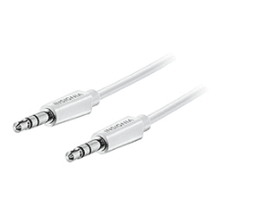 Cable audio de 3,5 3ft et 0,9m blanc