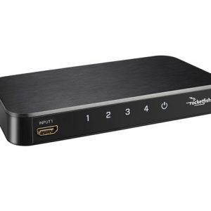 Commutateur HDMI 4K à 4 ports de Rocketfish (RF-G1501-C) - Noir