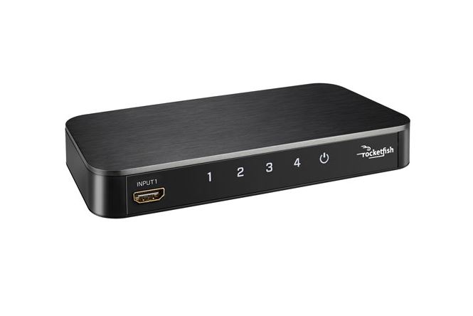Commutateur HDMI 4K à 4 ports de Rocketfish (RF-G1501-C) - Noir