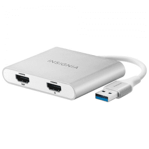 Adaptateur USB 3.0 vers deux ports HDMI 4K d'Insignia