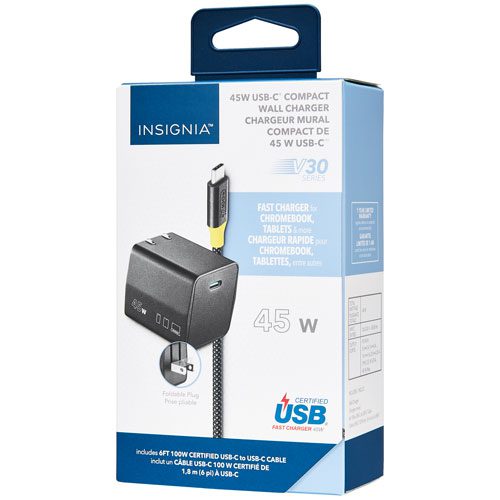 Chargeur mural USB-C de 45 W d'Insignia – Image 4
