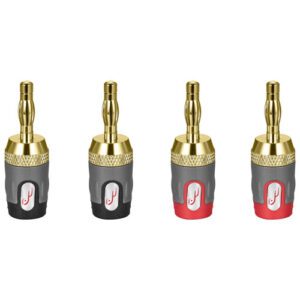 Banana plugs 4pk/4 fiches ROCKETFISH