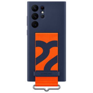 Étui souple ajusté en silicone avec courroie pour Galaxy S22 Ultra de Samsung *k