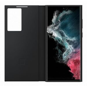 Étui Smart Clear View Black For S22 Ultra *k