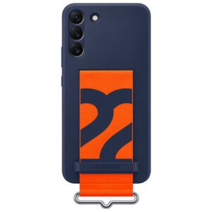 2 sur 2 Étui souple ajusté en silicone avec courroie pour Galaxy S22+ (Plus)