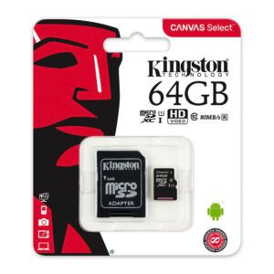 Carte Mémoire 64GB/GO KINGSTON