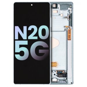 OLED ASSEMBLY WITH FRAME COMPATIBLE FOR SAMSUNG GALAXY NOTE 20 5G (SERVICE PACK) (MYSTIC GREEN)