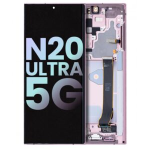 OLED ASSEMBLY WITH FRAME COMPATIBLE FOR SAMSUNG GALAXY NOTE 20 ULTRA 5G (SERVICE PACK) (MYSTIC BRONZE)