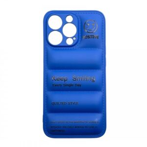 Apple iPhone 13 Pro Max - Quilted Soft Feeling Jelly Case Bleu
