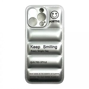 Apple iPhone 13 Pro Max - Quilted Soft Feeling Jelly Case gris *k