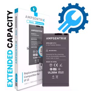 Replacement Battery Compatible For iPhone 13 (AmpSentrix Basic Extended) 8% More