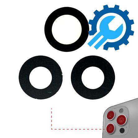 Back Camera Lens With Adhesive Compatible For iPhone 12 Pro