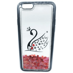 Coque iPhone 6 liquide paillettes rose
