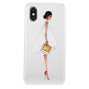 Unique Painting Shell, Eye-Catching Personalized Drawing Soft Ultralight Slim Transparent Cover For iPhone X/Xs *k